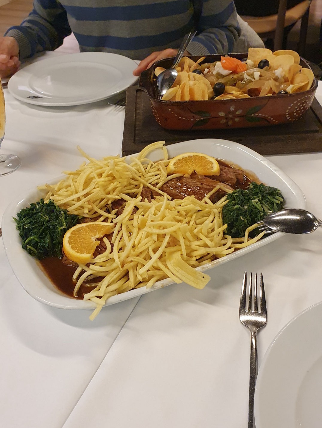 Erstes Abendessen in Porto