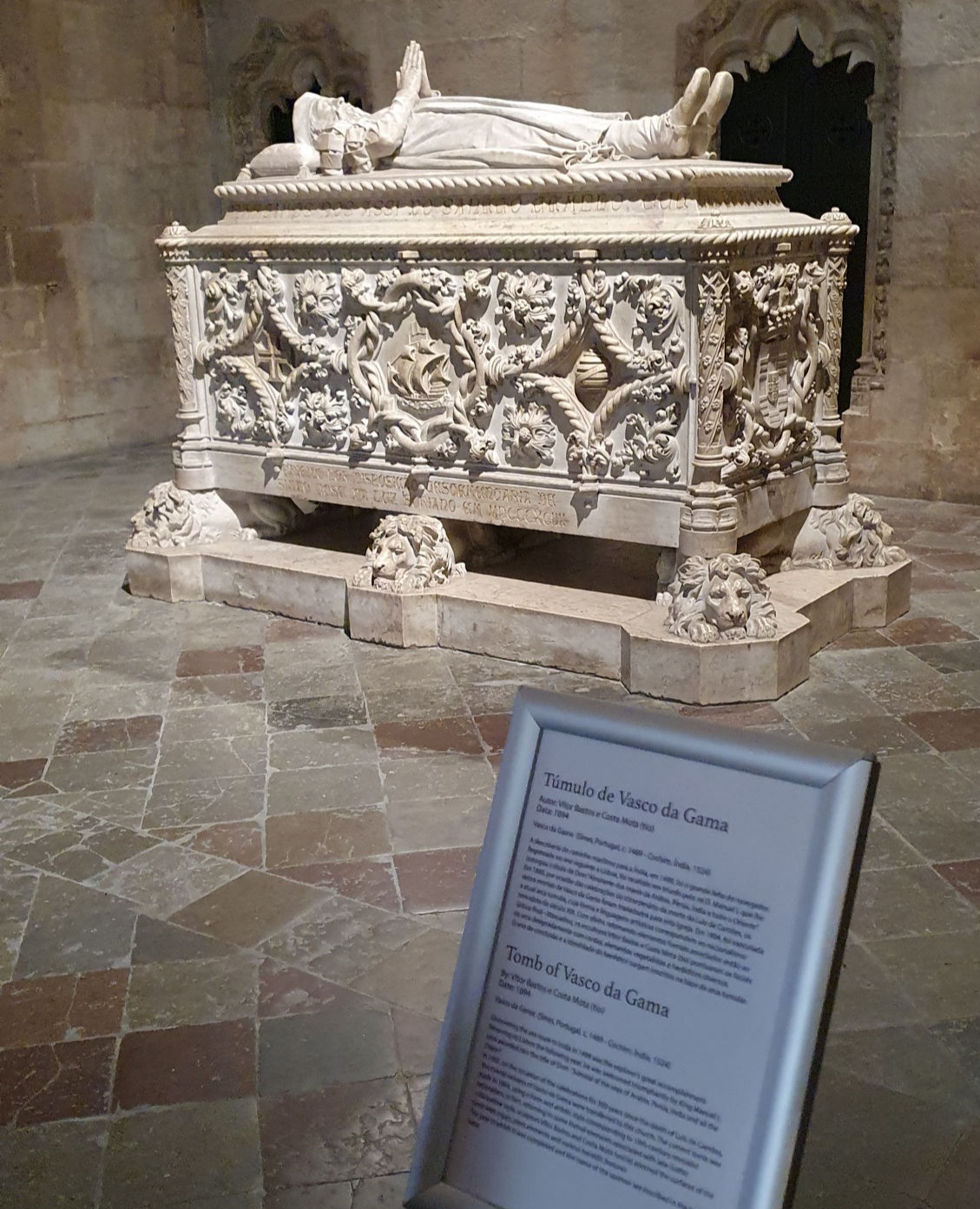 Sarkophag von Vasco da Gama
