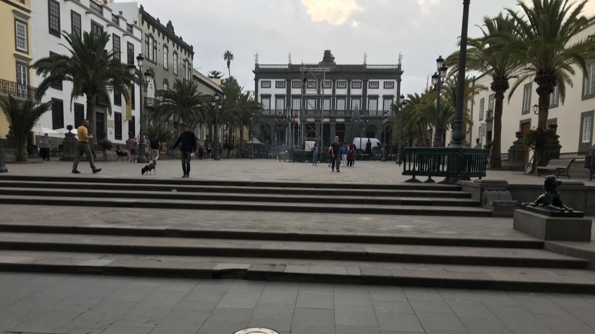 Platz vor der Kathedrale in La Palmas