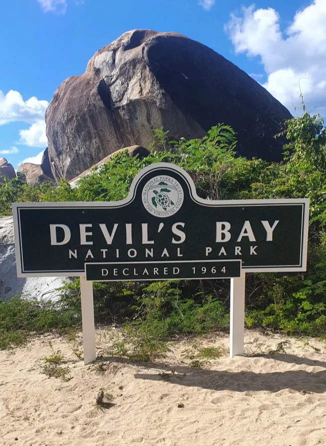 Schild Devil's Bay